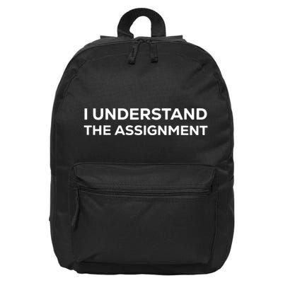 I Understand The Assignment 16 in Basic Backpack