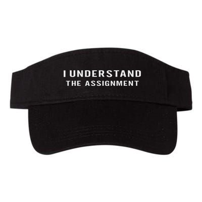 I Understand The Assignment Gift Valucap Bio-Washed Visor
