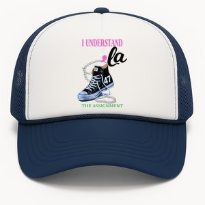 I Understand The Assignment Chucks And Pearls Election 2024 Trucker Hat