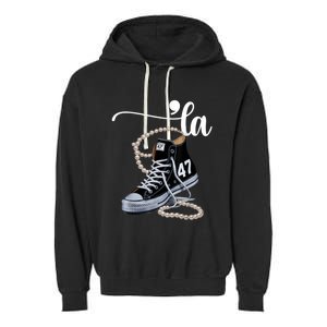 I Understand The Assignment Chucks And Pearls Election 2024 Harris Waltz 2024 Garment-Dyed Fleece Hoodie