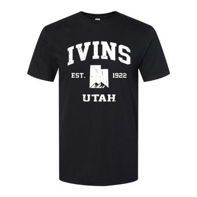 Ivins Utah Ut Vintage State Athletic Style Softstyle® CVC T-Shirt