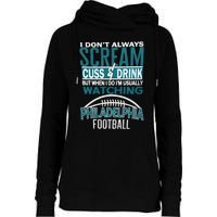 I'm Usually Watching Philadelphia Philly Football Champion Fan Lover Womens Funnel Neck Pullover Hood