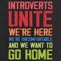 Introverts Unite Were Here Uncomfortable Want To Go Home Trucker Hat