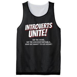 Introverts Unite Want To Go Home Gift Mesh Reversible Basketball Jersey Tank