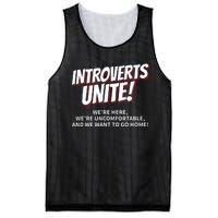 Introverts Unite Want To Go Home Gift Mesh Reversible Basketball Jersey Tank