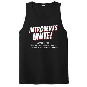 Introverts Unite Want To Go Home Gift PosiCharge Competitor Tank