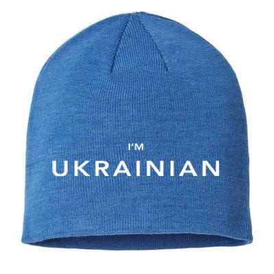 Im Ukrainian Zelensky Ukraine Patriotic Proud Ukrainians Funny Gift Sustainable Beanie