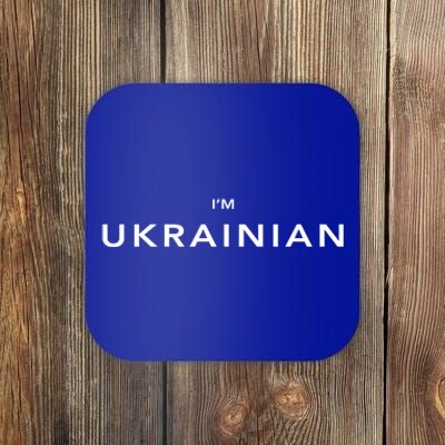 Im Ukrainian Zelensky Ukraine Patriotic Proud Ukrainians Gift Coaster