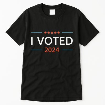 I Voted 2024 Presidential Election Pro Democracy Tall T-Shirt