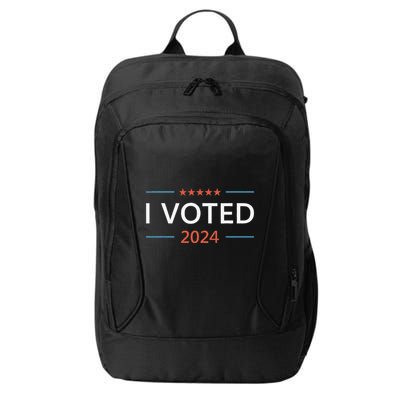 I Voted 2024 Presidential Election Pro Democracy City Backpack