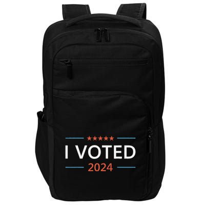 I Voted 2024 Presidential Election Pro Democracy Impact Tech Backpack