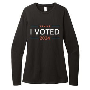 I Voted 2024 Presidential Election Pro Democracy Womens CVC Long Sleeve Shirt