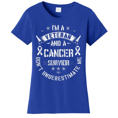 IM Veteran And Cancer Survivor Army Warrior Military Women's T-Shirt