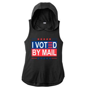 I Voted By Mail Ladies PosiCharge Tri-Blend Wicking Draft Hoodie Tank