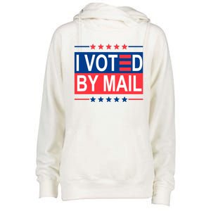 I Voted By Mail Womens Funnel Neck Pullover Hood