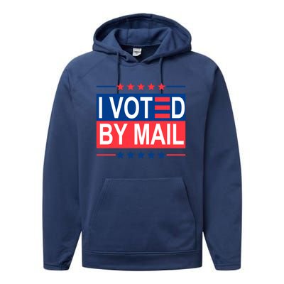 I Voted By Mail Performance Fleece Hoodie