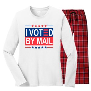 I Voted By Mail Women's Long Sleeve Flannel Pajama Set 