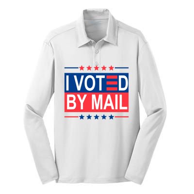 I Voted By Mail Silk Touch Performance Long Sleeve Polo