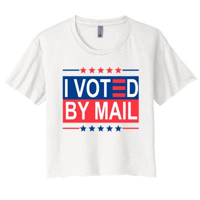 I Voted By Mail Women's Crop Top Tee