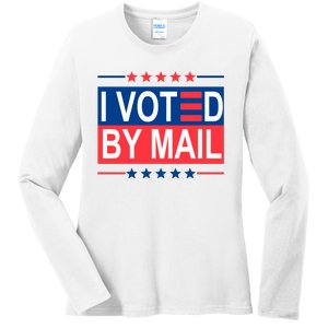 I Voted By Mail Ladies Long Sleeve Shirt