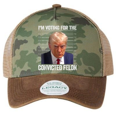 IM Voting Convicted Felon 2024 Legacy Tie Dye Trucker Hat