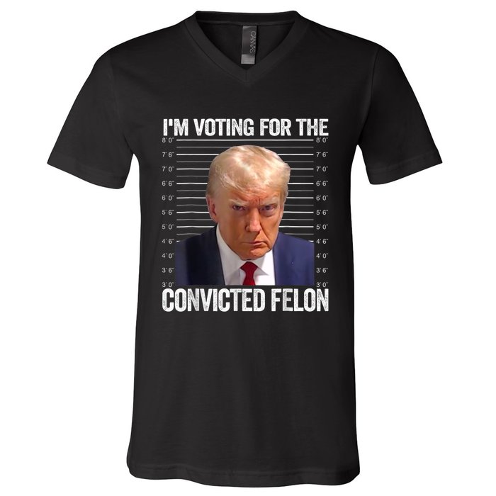 IM Voting Convicted Felon 2024 V-Neck T-Shirt