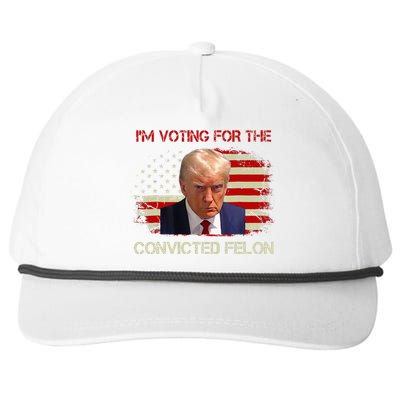 IM Voting Convicted Felon 2024 Trump 2024 Convicted Felon Snapback Five-Panel Rope Hat