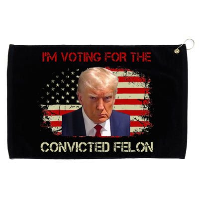 IM Voting Convicted Felon 2024 Trump 2024 Convicted Felon Grommeted Golf Towel