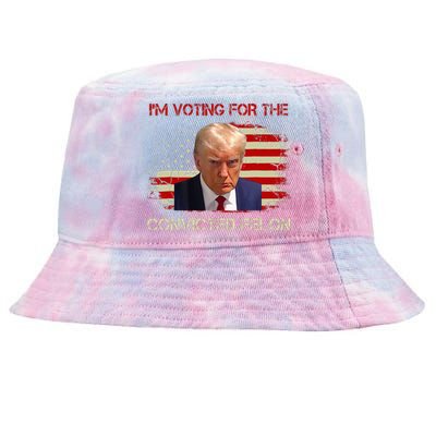 IM Voting Convicted Felon 2024 Trump 2024 Convicted Felon Tie-Dyed Bucket Hat