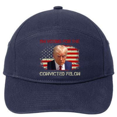 IM Voting Convicted Felon 2024 Trump 2024 Convicted Felon 7-Panel Snapback Hat