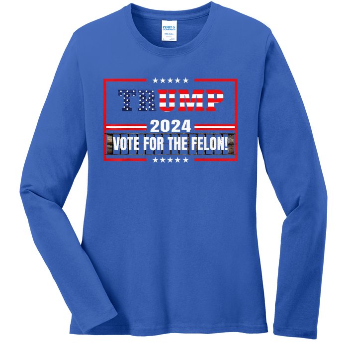 IM Voting Convicted Felon 2024 Still Vote Ladies Long Sleeve Shirt