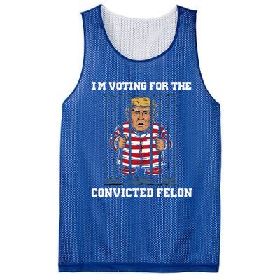 IM Voting Convicted Felon Trump 2024 Mesh Reversible Basketball Jersey Tank