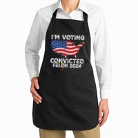 IM Voting Convicted Felon 2024 Pro Trump Us Map Apron