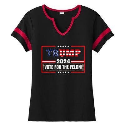 Im Voting Convicted Felon 2024 Still Vote Ladies Halftime Notch Neck Tee