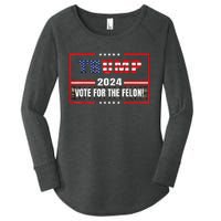 Im Voting Convicted Felon 2024 Still Vote Women's Perfect Tri Tunic Long Sleeve Shirt