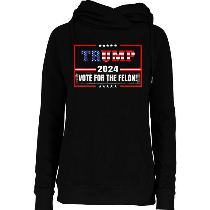 Im Voting Convicted Felon 2024 Still Vote Womens Funnel Neck Pullover Hood