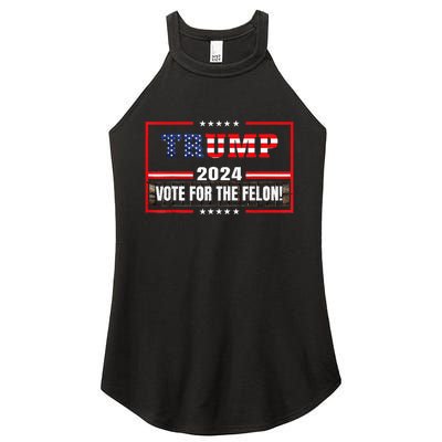 Im Voting Convicted Felon 2024 Still Vote Women's Perfect Tri Rocker Tank