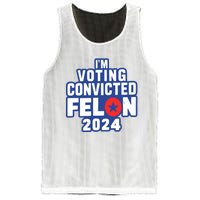 I’M Voting Convicted Felon 2024 Mesh Reversible Basketball Jersey Tank