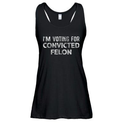 IM Voting Convicted Felon 2024 Ladies Essential Flowy Tank