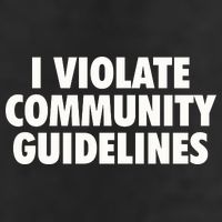 I Violate Community Guidelines Funny Sarcastic 11oz C Handle Ceramic Mug