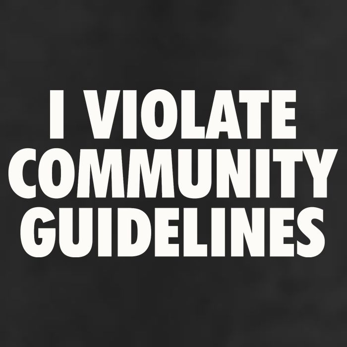 I Violate Community Guidelines Funny Sarcastic 11oz C Handle Ceramic Mug
