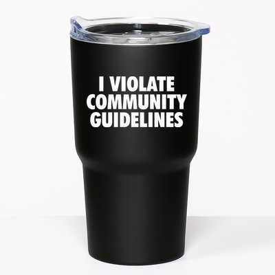I Violate Community Guidelines Funny Sarcastic Tumbler