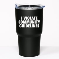 I Violate Community Guidelines Funny Sarcastic Tumbler