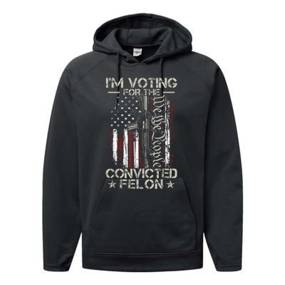 IM Voting Convicted Felon 2024 Performance Fleece Hoodie