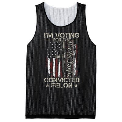 IM Voting Convicted Felon 2024 Mesh Reversible Basketball Jersey Tank