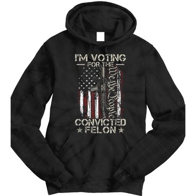 IM Voting Convicted Felon 2024 Tie Dye Hoodie