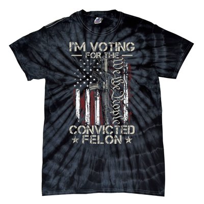 IM Voting Convicted Felon 2024 Tie-Dye T-Shirt