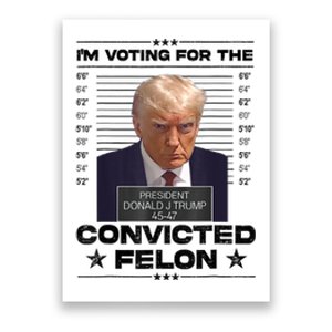 IM Voting Convicted Felon 2024 Trump 2024 Convicted Felon Poster