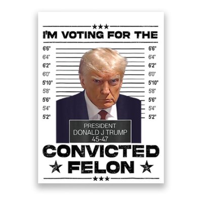 IM Voting Convicted Felon 2024 Trump 2024 Convicted Felon Poster