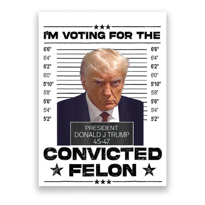 IM Voting Convicted Felon 2024 Trump 2024 Convicted Felon Poster